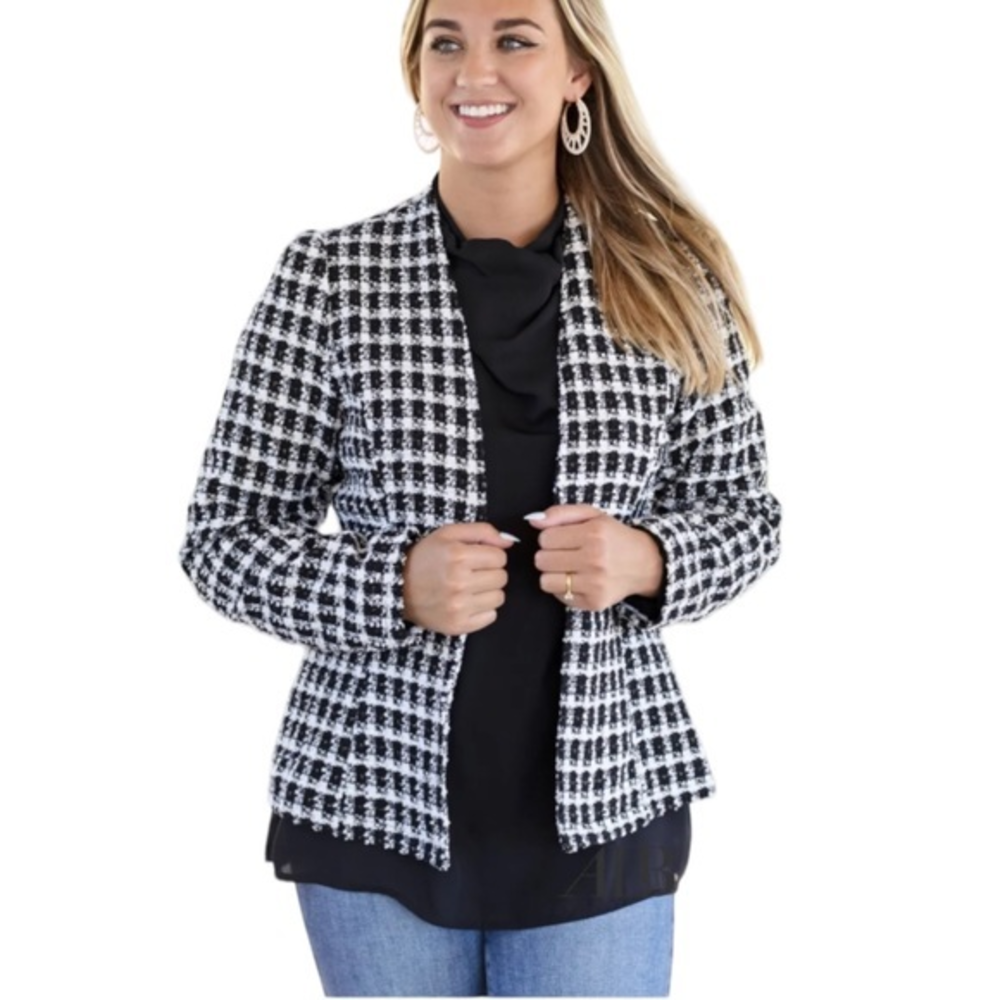Andree by Unit Houndstooth Heavy Jacket / Blazer